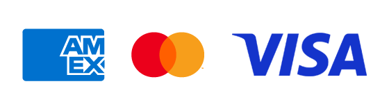 Accepted payment methods: American Express, Mastercard, Visa
